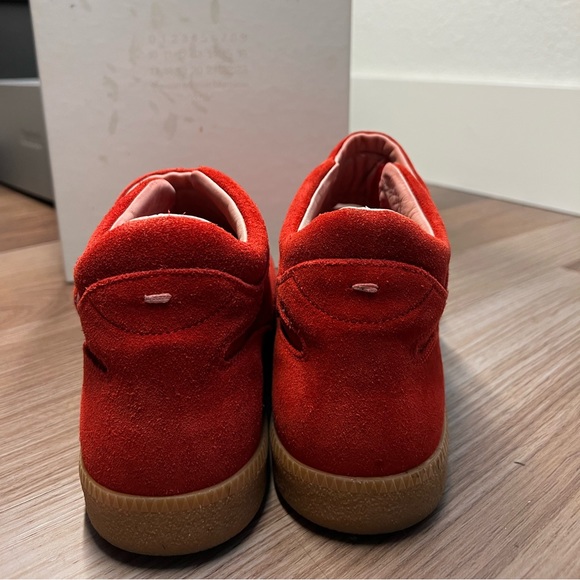 Maison Margiela Double Strap Future Low (Red Suede) Size 10 (44eu) - Picture 5 of 9
